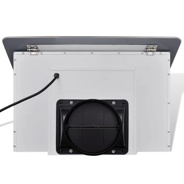 Абсорбатор, закалено стъкло, бял, 600 мм