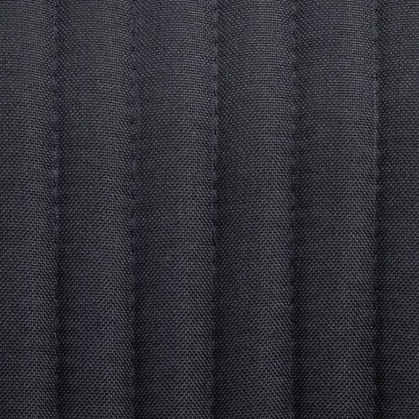 Трапезни столове, 2 бр, черни, текстил