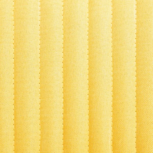 Трапезни столове, 2 бр, жълти, текстил