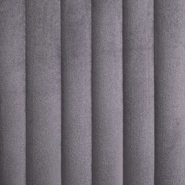 Трапезни столове, 4 бр, сиви, кадифе