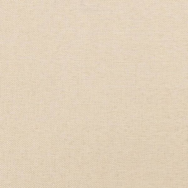 Горна табла за легло, кремава, 83x16x78/88 см, плат