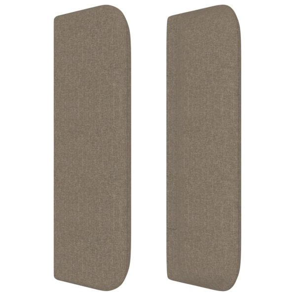 Горна табла за легло, таупе, 163x16x78/88 см, плат