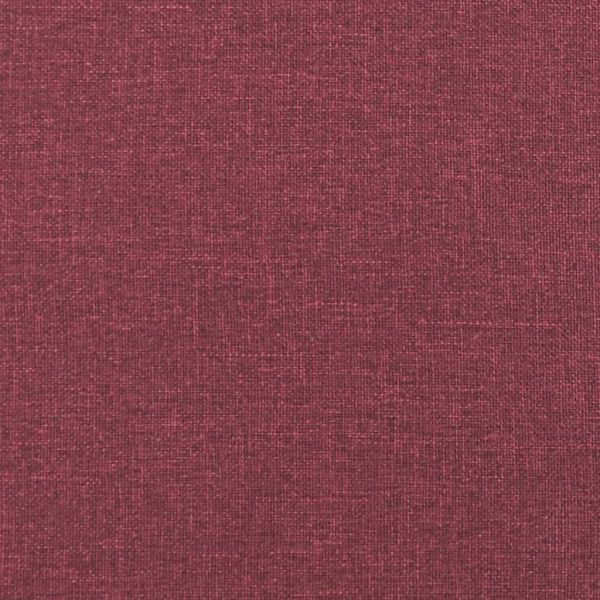 Дивани от 3 части с табуретка и възглавници виненочервен плат