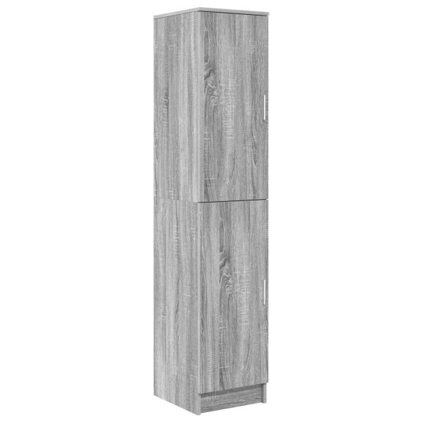 Бюро 2 pcs Сив Сонома