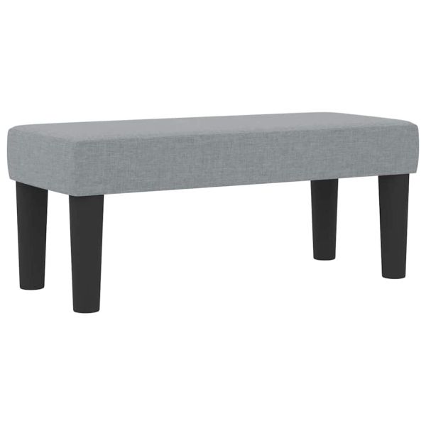 Легло с пружинирана основа Светлосиво 90 x 200 cm текстил