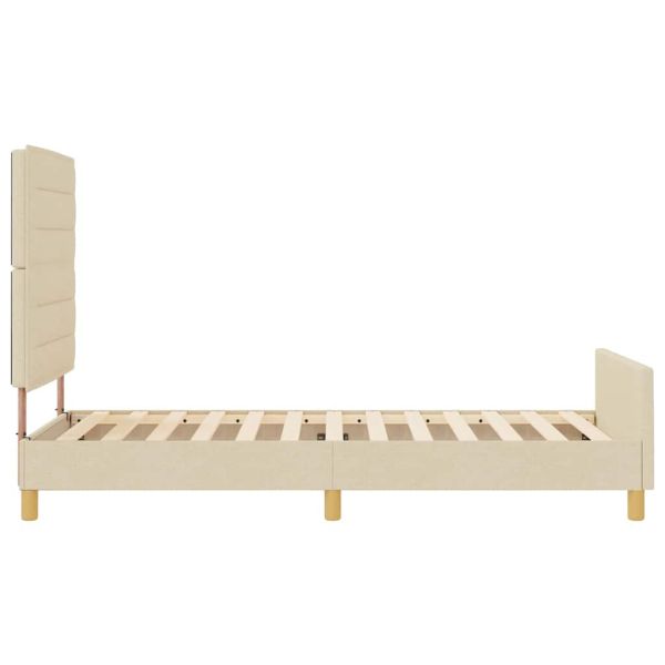 Рамка за легло с таблото Крем 90 x 190 cm текстил