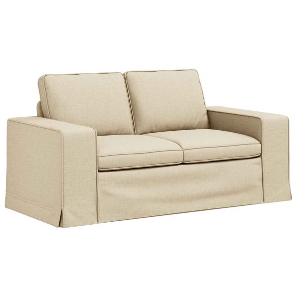 Комплект дивани 2 pcs Крем 182 x 80 x 82 см текстил