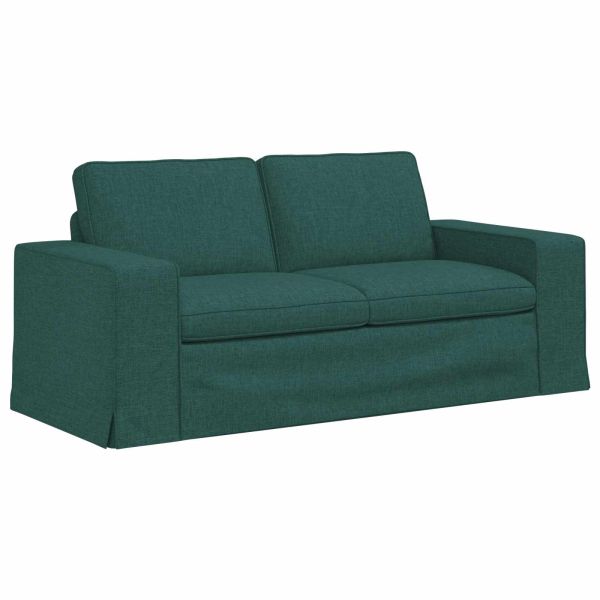 Комплект дивани 2 pcs Тъмен зелен 182 x 80 x 82 см текстил