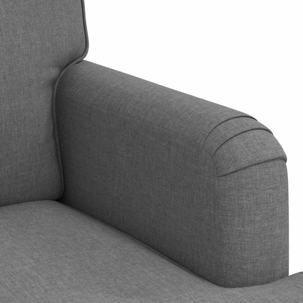 Комплект дивани 2 pcs Тъмен сив 162 x 80 x 85 см текстил