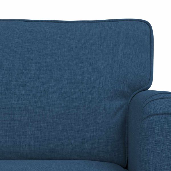 Комплект дивани 2 pcs Синьо 162 x 80 x 85 см текстил