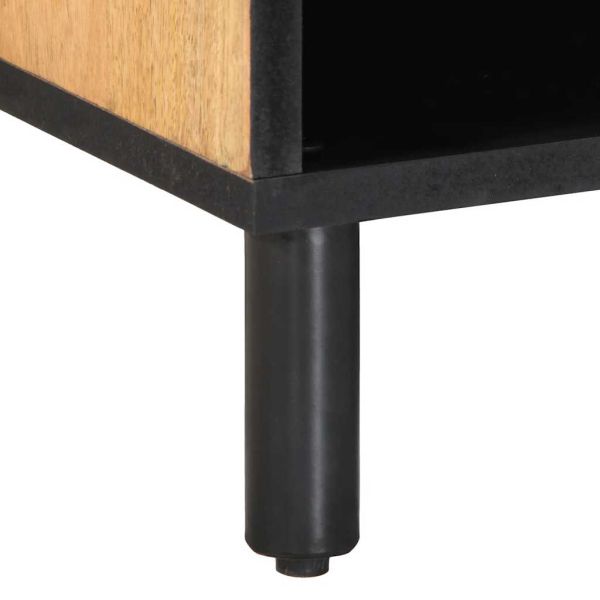 TV шкаф кафяв 80x31,5x46 cm масивна дървесина манго