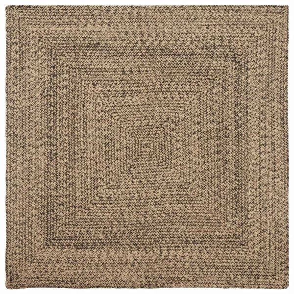 Килими за помещение Естествено и черно 160 x 160 cm юта