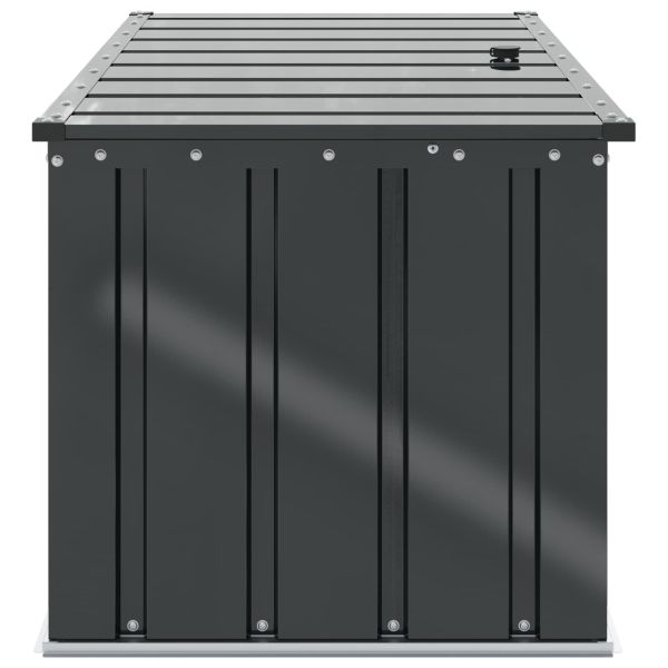 Кутия за съхранение в градината Черно 101 x 56,5 x 50 см