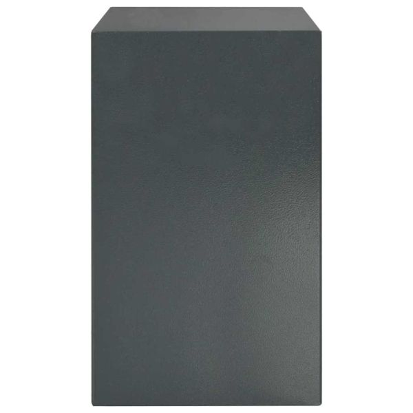 Цифров сейф с заключване Тъмносив 35 x 31 x 50 см Стомана