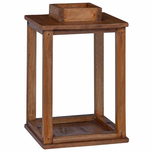 Фенер 3 pcs Естествен Махагоново дърво