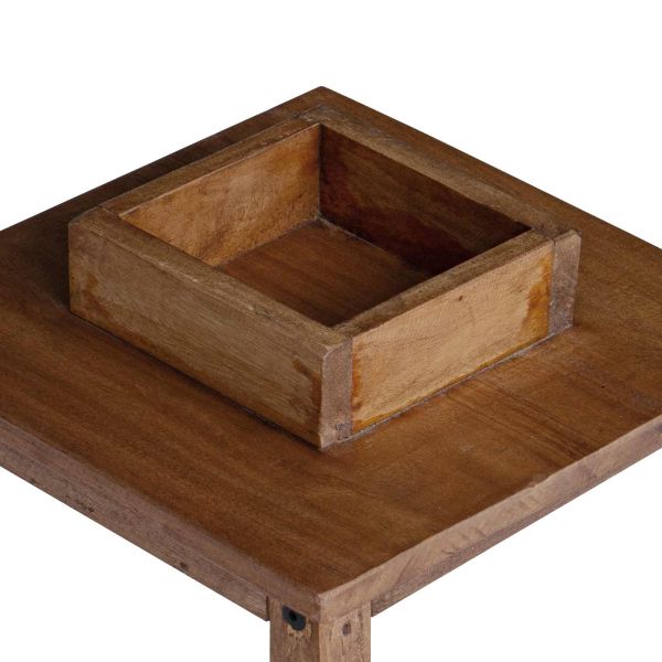 Фенер 3 pcs Естествен Махагоново дърво