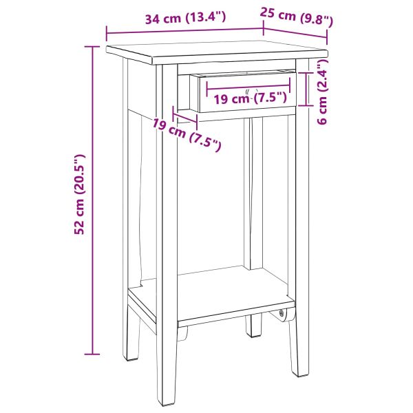 Стойка за растения Кафяво 34 x 25 x 52 см Махагоново дърво