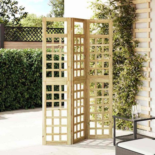 Екран за уединение Меден кафяв 121 x 180 cm Солиден бор