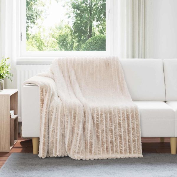 Одеала за хвърляне 6 pcs Бежово 200 x 150 cm Мека вълна