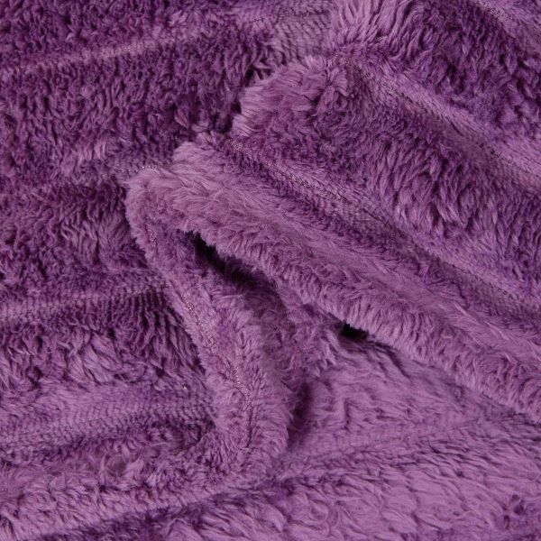 Одеала за хвърляне 6 pcs Лилаво 200 x 150 cm Мека вълна