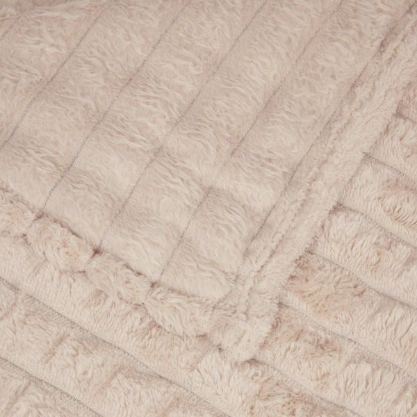 Одеала за хвърляне 6 pcs Бежово 240 x 220 cm Мека вълна