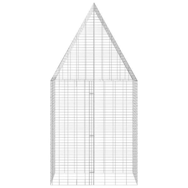 Клетка за заек Сребрист 400 x 100 x 210 см