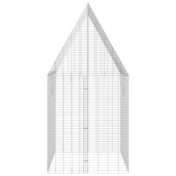 Клетка за заек Сребрист 400 x 100 x 210 см