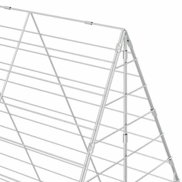 Клетка за заек Сребрист 400 x 100 x 210 см