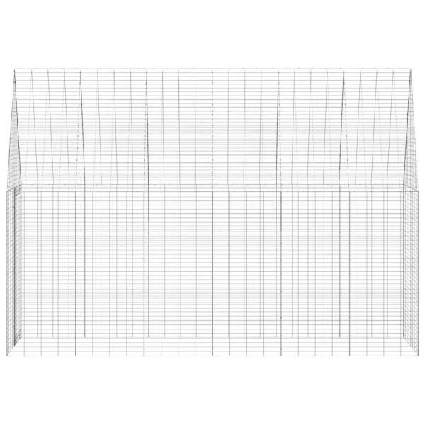 Клетка за заек Сребрист 300 x 100 x 210 см