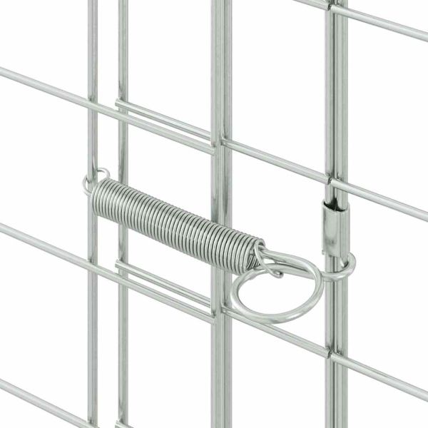Клетка за заек Сребристо 400 x 100 x 210 см Поцинкована стомана