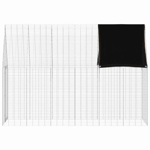 Клетка за заек Сребрист 300 x 100 x 210 см