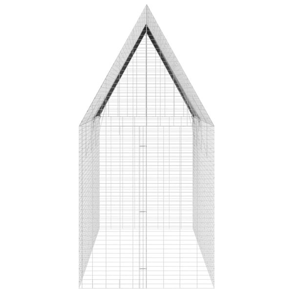 Клетка за заек Сребрист 400 x 100 x 210 см