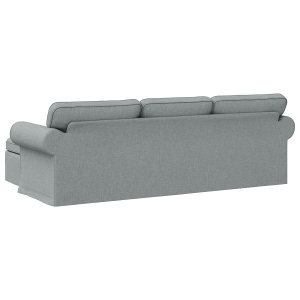 Диван Светлосиво 215 x 138 x 80 см текстил