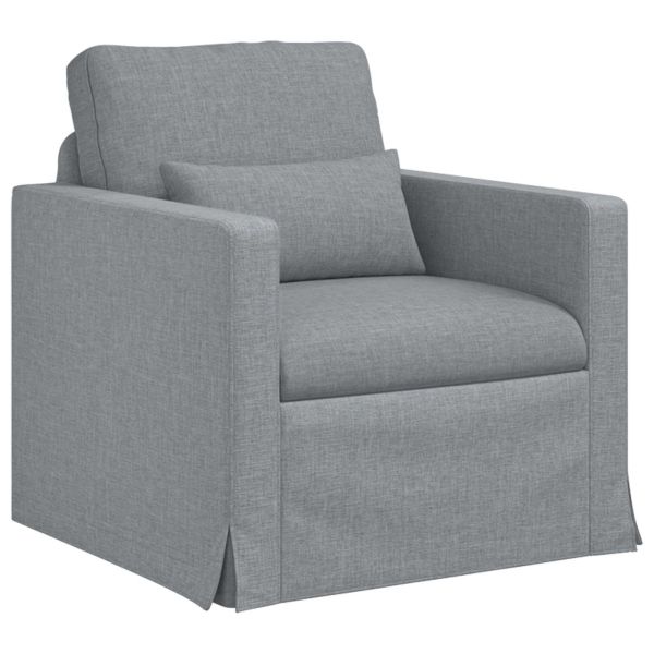 Диван Светлосиво 78 x 78 x 80 см текстил