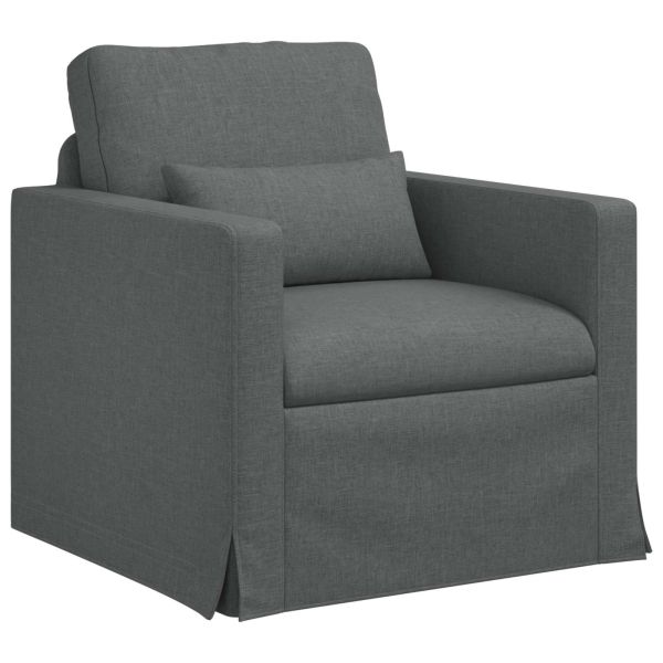 Диван Тъмен сив 78 x 78 x 80 см текстил