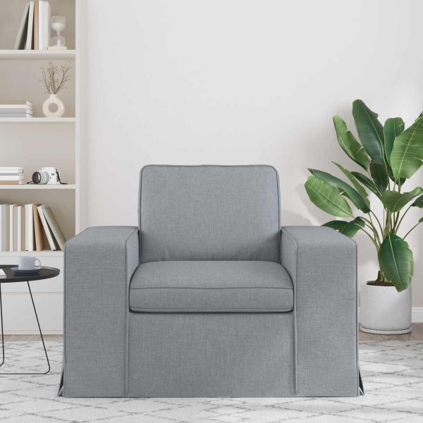 Диван Светлосиво 103 x 80 x 82 см текстил