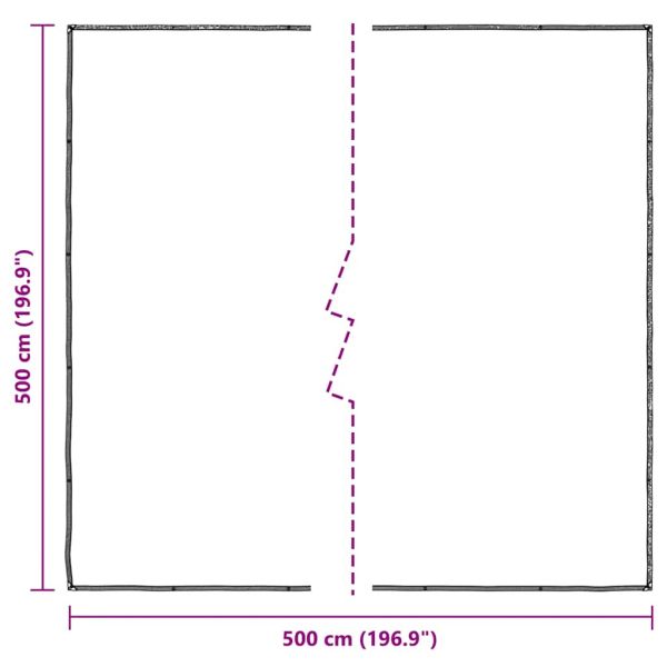 Прозрачен брезент с капси 5x5 m Полиетилен