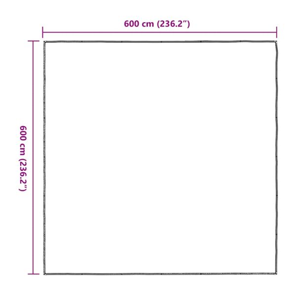 Прозрачен брезент с капси 6x6 m Полиетилен