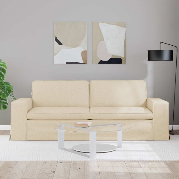 Диван Крем 222 x 80 x 82 см текстил