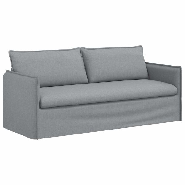 Диван Светлосиво 196 x 82 x 85 см текстил