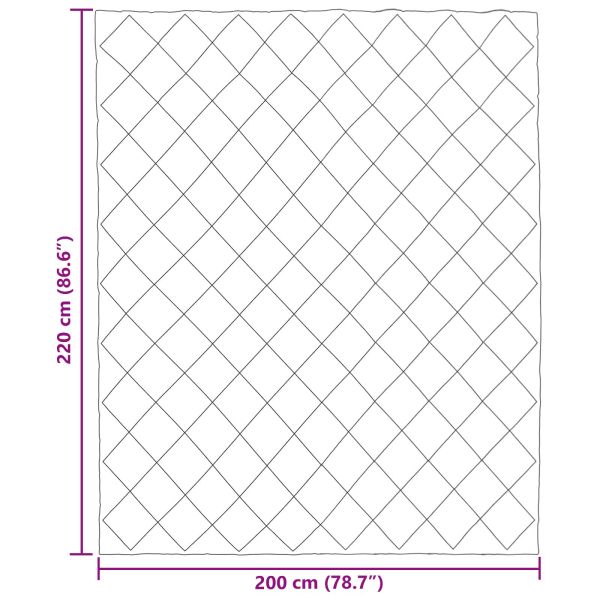 Зимен юрган Черно 200 x 220 cm Микрофибър