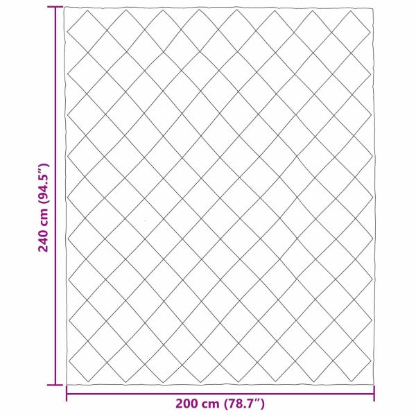 Зимен юрган Светло сиво и антрацит 200 x 240 cm Микрофибър
