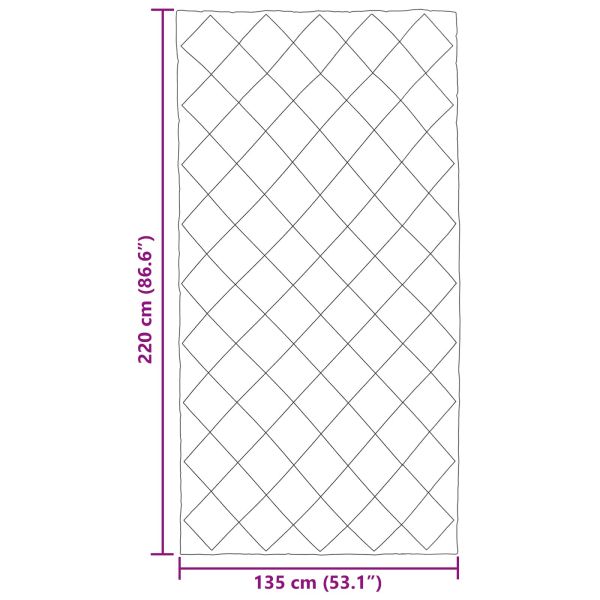 Зимен юрган Светло сиво и антрацит 135 x 220 см Микрофибър