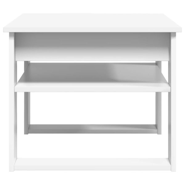 Масичка за кафе Бяло 64 x 54 x 44 см Инженерно дърво