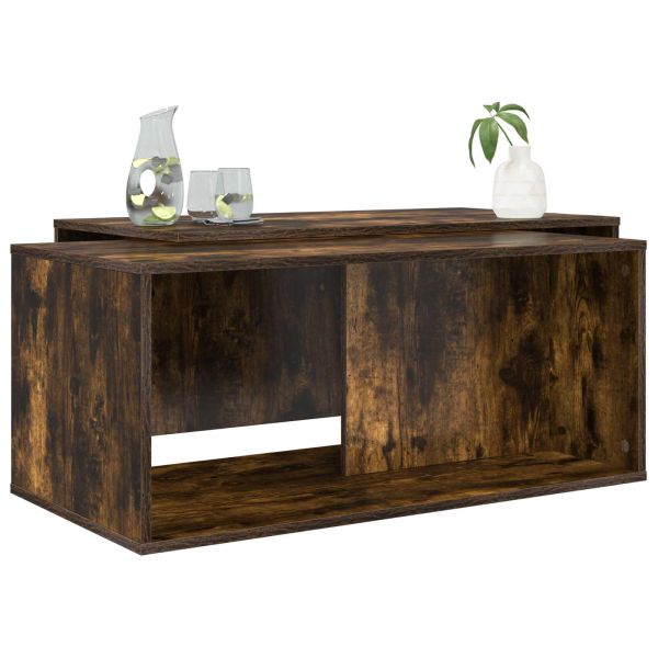 Комплект кафе маса 2 pcs Димян дъб Инженерно дърво