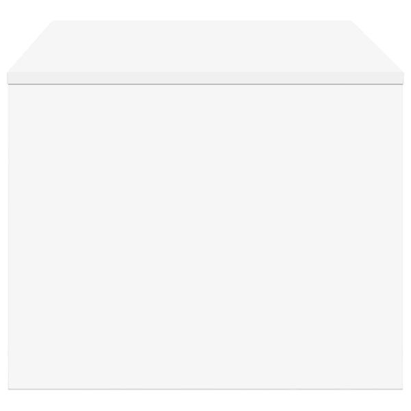 Масичка за кафе Бяло 80 x 50 x 40 cm Инженерно дърво