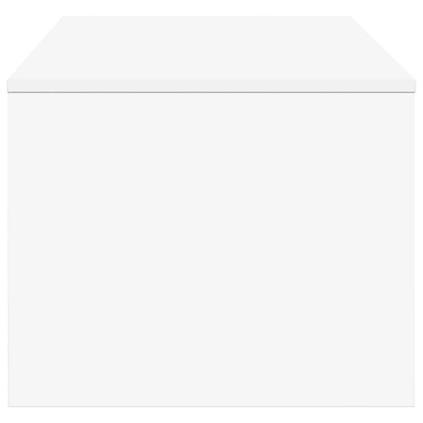 Масичка за кафе Бяло 100 x 50 x 40 cm Инженерно дърво