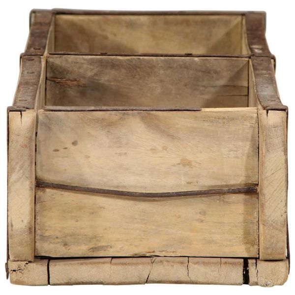 Поднос 4 pcs Кафяво 57 x 15 x 9 см Солидно възстановено дърво