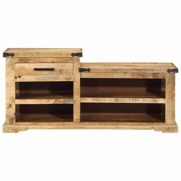 Пейка Кафяво 110 x 35 x 50 см Груб манго