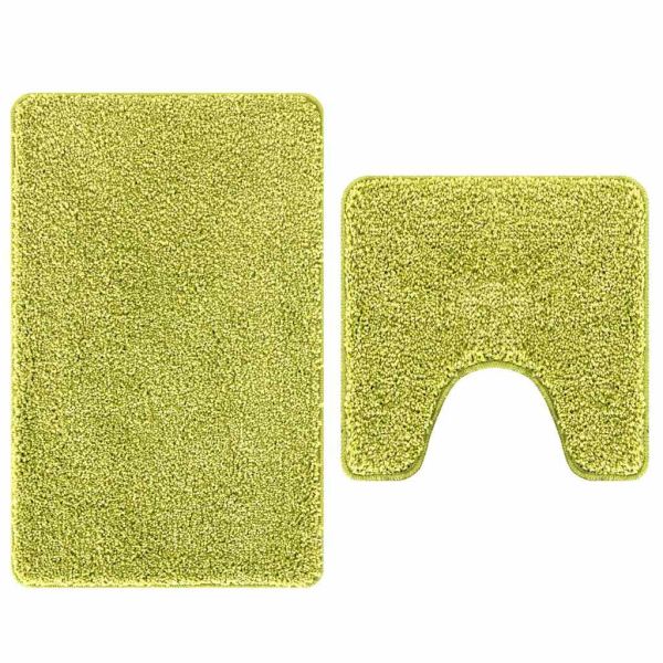 Комплект антислип килими за баня 2 pcs Зелен ПП